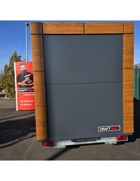 CRAFTMAX-Verkaufsanhaenger-Woody-1350-3.50x2.00x2.20m-Thermo-Sandwichpanele-mit-Holzdekor-gebremst-100kmh-4