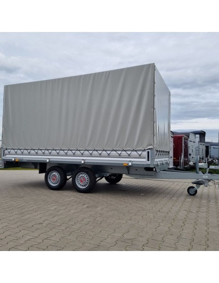 STEMA-ALU-SH-O2-35-40-20.2-Tandem-3500-Pritsche-ALU-Bordwaende-4.01x2.03x0.35m-Plane-Hochgestell-Spriegel