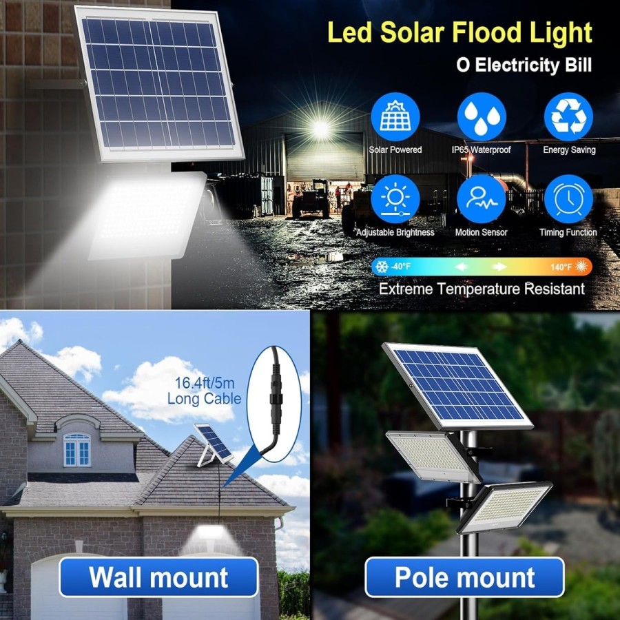 1.000W-Solar-Flutlichtstrahler-superhell-fuer-Aussen-mit-grossem-Solarpanel-Kaltweiss-6.000K-40.000-Lumen-30-3