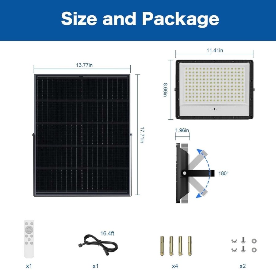 1.000W-Solar-Flutlichtstrahler-superhell-fuer-Aussen-mit-grossem-Solarpanel-Kaltweiss-6.000K-40.000-Lumen-30-7