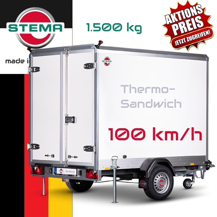 STEMA-Einachs-S-Box-Thermo-Sandwich-Aufbau-mit-GFK-Oberschicht-1500kg-100kmh-Titel