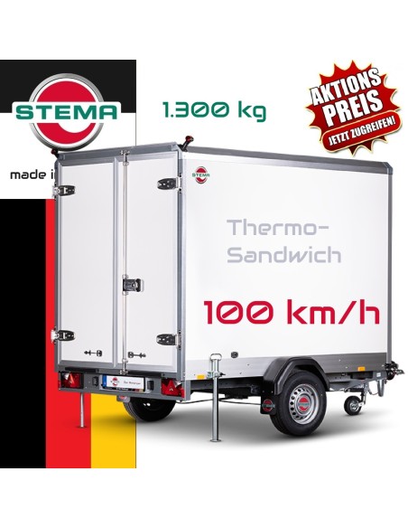 STEMA-Einachs-S-Box-Thermo-Sandwich-Aufbau-mit-GFK-Oberschicht-1300kg-100kmh-Titel