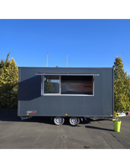 Verkaufsanhaenger-Tandem-2700-Edelstahl-Gastro-voll-ausgestattet-4.20x2.20x2.30m-Thermo-Sandwichpanele-E-Paket-1