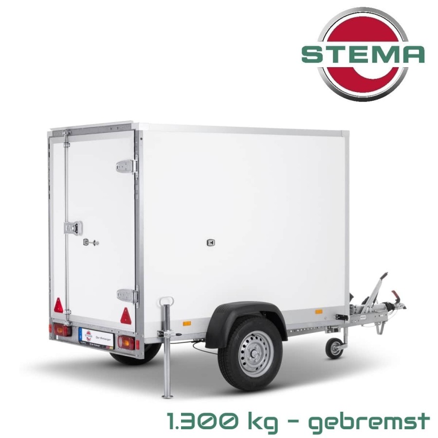 STEMA-Kofferanhaenger-grosse-Hecktuer-2.55x1.32x1.54m-1300kg-gebremst