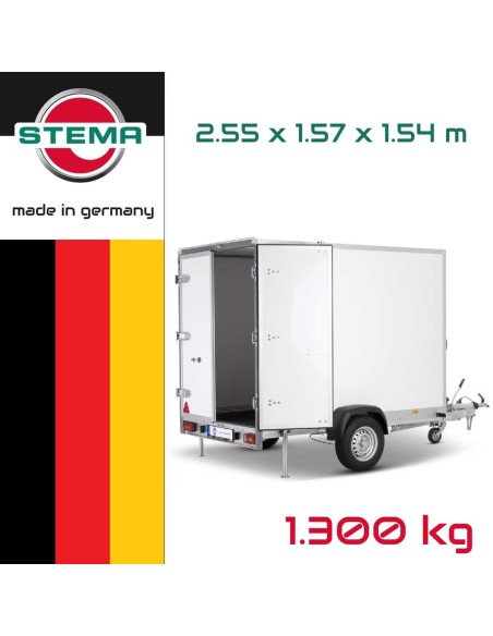 STEMA-Kofferanhaenger-P-Box-155x157x154m-1300kg-gebremst