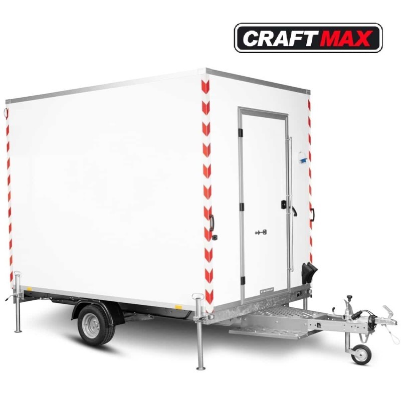 CRAFTMAX-Bauwagen-PKW-Anhaenger-750kg-ungebremst-Tuer
