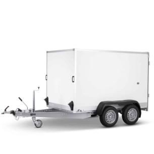 STEMA-Kofferanhaenger-P-Box-mit-Fluegeltueren-Tandem-2700-Plywood-Thermo-Sandwich-mit-GFK 2