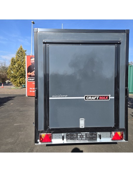 CRAFTMAX-OffRoad-line®-750-miniCamp-PKW-Anhaenger-3.05x1.47x1.60m-mit-Klappe-nach-oben-2-Fenster-Tuer-E-Paket-100kmh-gebremst-11