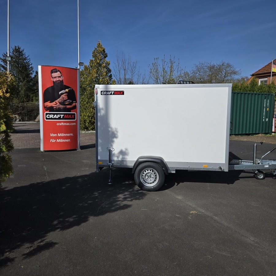 CRAFTMAX-Kofferanhaenger-1300-mit-Rampe-2.55×1.87x1.54m-gebremst-7