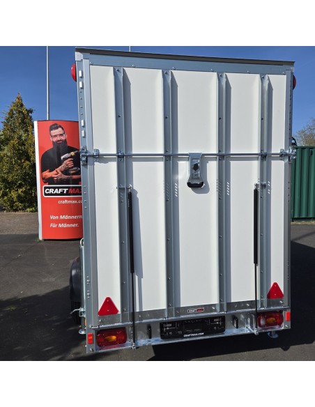 CRAFTMAX-Kofferanhaenger-1300-mit-Rampe-1300kg-2.55×1.57x1.84m-GFK-Oberflaeche-gebremst-3