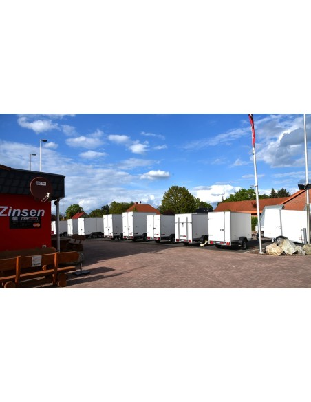 CRAFTMAX®-Kofferanhaenger-1300-Plywood-mit-GFK-Oberflaeche-3.05×1.57×1.84m-1-Seitentuer-2-Heckfluegeltueren-2