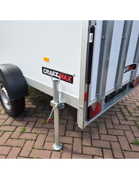 CRAFTMAX-750-Kofferanhaenger-mit-Rampe-2.55×1.42×1.53m-Unique-Sandwichpanele-ungebremst-100kmh-5