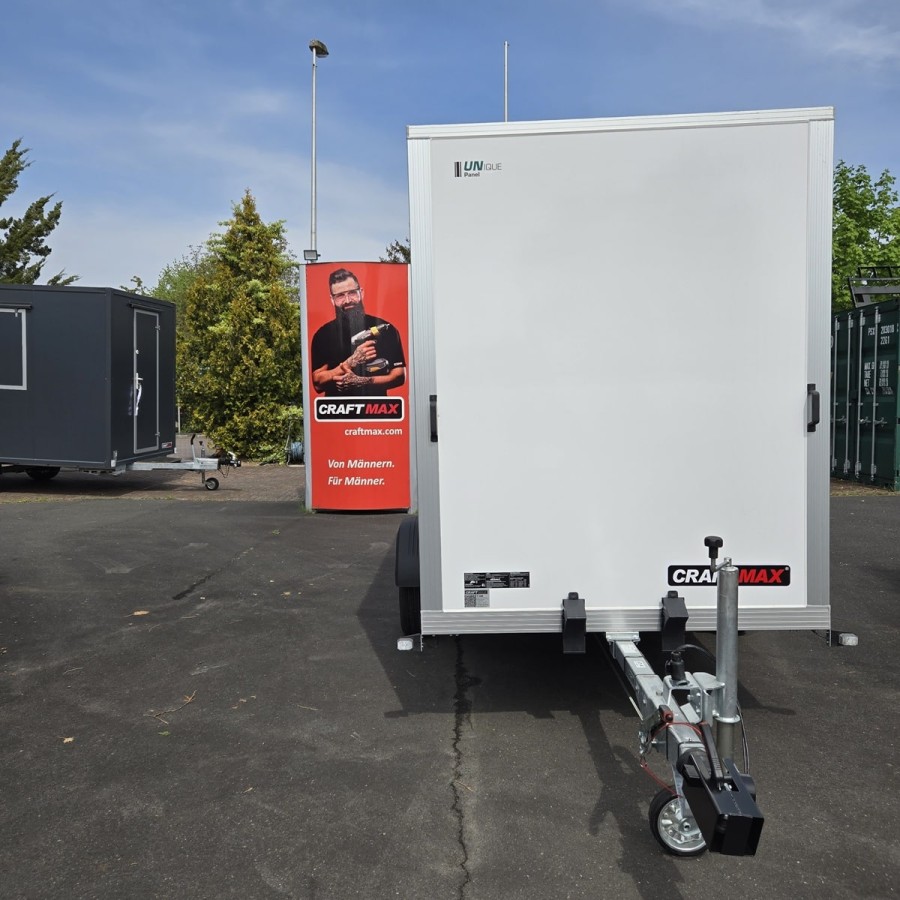 CRAFTMAX-1400-Kofferanhaenger-Doppeltuer-3.05×1.57×1.94m-Unique-Sandwich-GFK-Oberflaeche-Innenleuchte-Stuetzen-100kmh-4