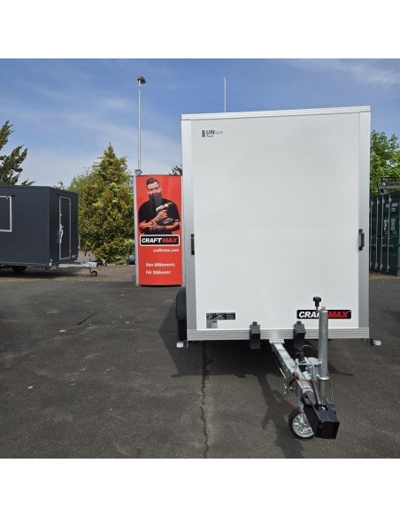 CRAFTMAX-1400-Kofferanhaenger-Doppeltuer-3.05×1.57×1.94m-Unique-Sandwich-GFK-Oberflaeche-Innenleuchte-Stuetzen-100kmh-4