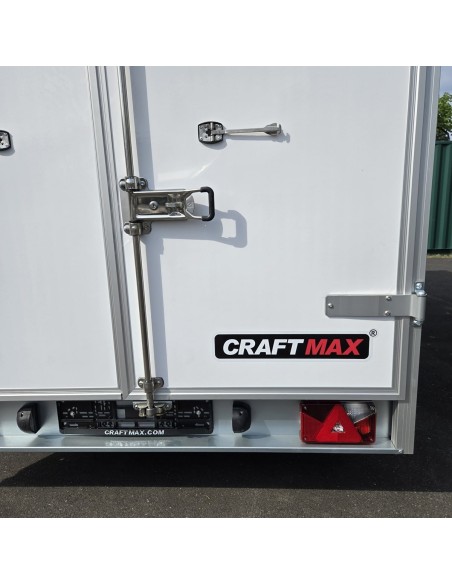 CRAFTMAX-2600-Tandem-Kofferanhaenger-Doppeltuer-4.26×1.75×1.94m-Unique-Sandwich-GFK-Oberflaeche-Innenleuchte-Stuetzen-100kmh-7