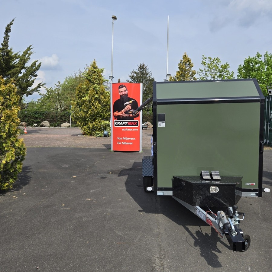 CRAFTMAX-OffRoad-Camping-Anhaenger-1300kg-Einachs-3.00x1.50x1.80m-mit-Klappe-nach-oben-Fenster-Tuer-100kmh-18