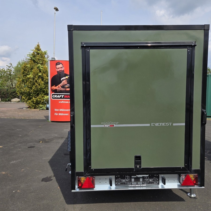 CRAFTMAX-OffRoad-Camping-Anhaenger-1300kg-Einachs-3.00x1.50x1.80m-mit-Klappe-nach-oben-Fenster-Tuer-100kmh-19