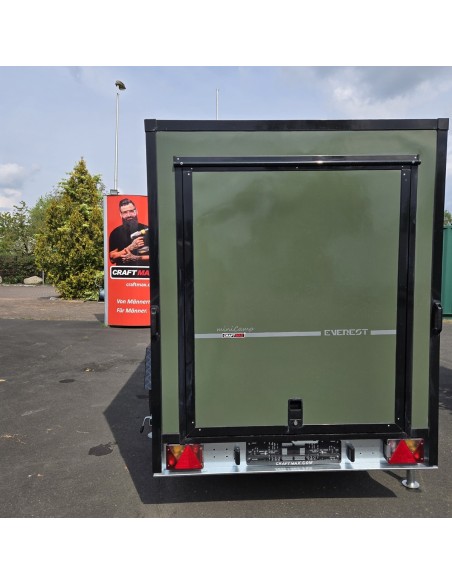 CRAFTMAX-OffRoad-Camping-Anhaenger-1300kg-Einachs-3.00x1.50x1.80m-mit-Klappe-nach-oben-Fenster-Tuer-100kmh-19