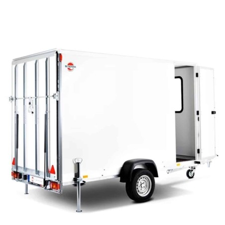 STEMA®-STPK-O2-15-30-18.1.P15.1-Kofferanhaenger-mit-Fenster-Tuer-und-Rampe-1500kg-gebremst-3.05×1.87x1-1
