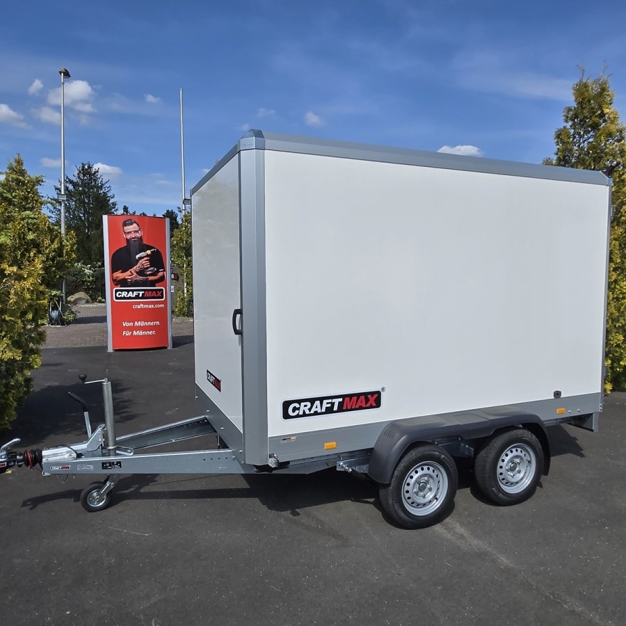 CRAFTMAX-Kofferanhaenger-Tandem-2000-Thermo-Sandwich-Paneele-GFK-Oberschicht-3.00×1.79x1.89m-100kmh-1