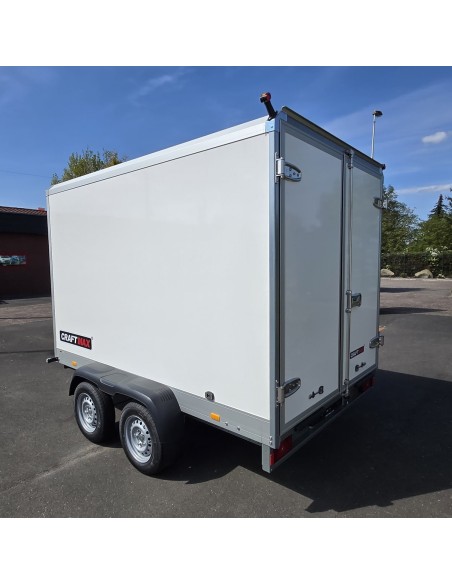 CRAFTMAX-Kofferanhaenger-Tandem-2000-Thermo-Sandwich-Paneele-GFK-Oberschicht-3.00×1.79x1.89m-100kmh-2