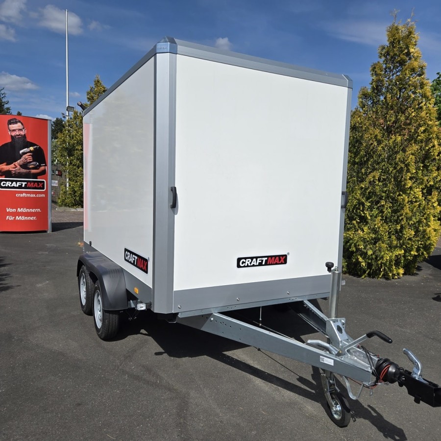 CRAFTMAX-Kofferanhaenger-Tandem-2000-Thermo-Sandwich-Paneele-GFK-Oberschicht-3.00×1.79x1.89m-100kmh-3