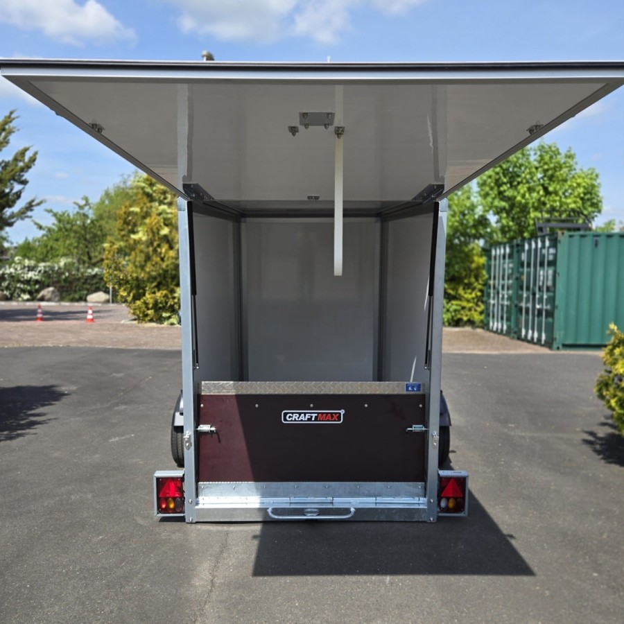 CRAFTMAX-1300-Hydraulischer-Absenkanhaenger-Motorradtransporter-ThermoSandwich-Kofferaufbau-6