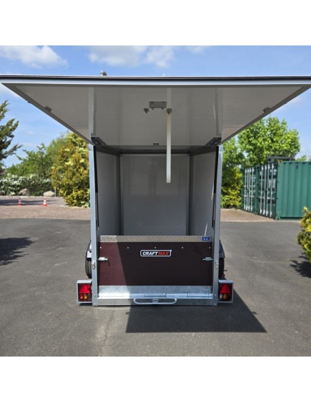 CRAFTMAX-1300-Hydraulischer-Absenkanhaenger-Motorradtransporter-ThermoSandwich-Kofferaufbau-6