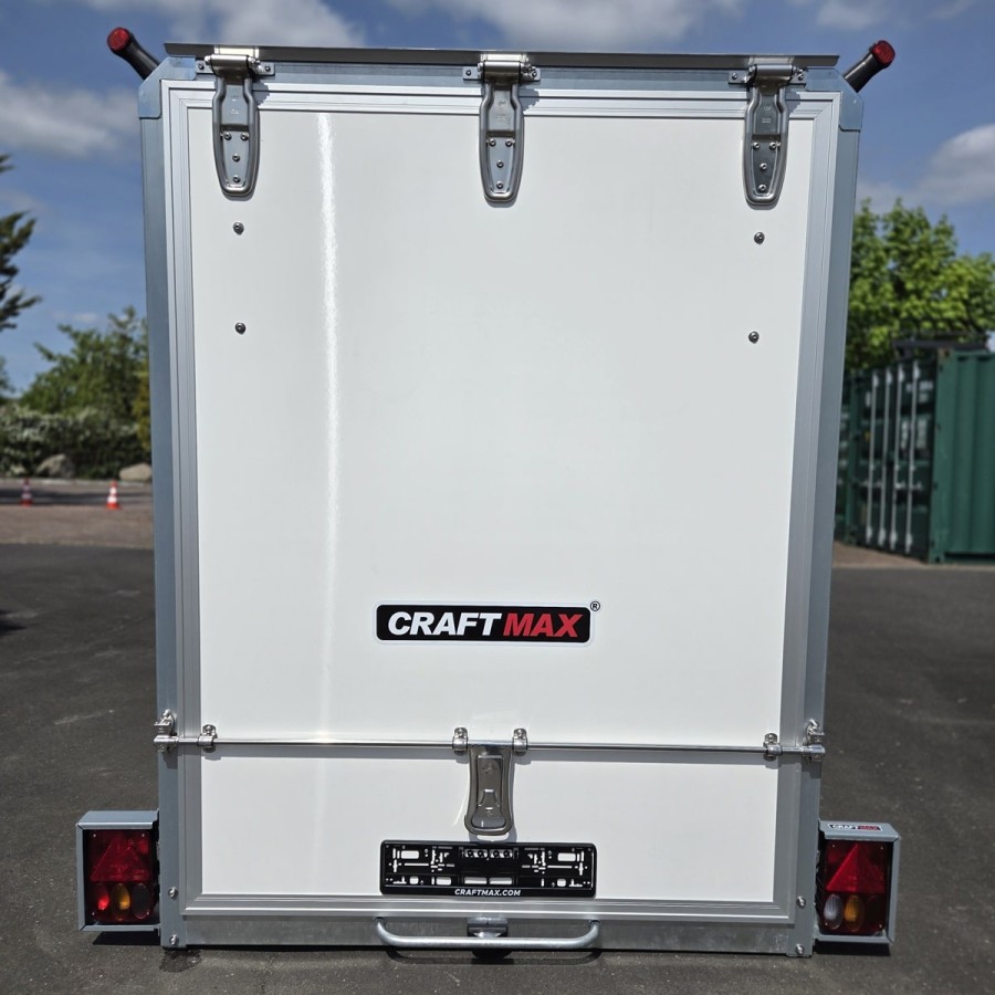 CRAFTMAX-1300-Hydraulischer-Absenkanhaenger-Motorradtransporter-ThermoSandwich-Kofferaufbau-1