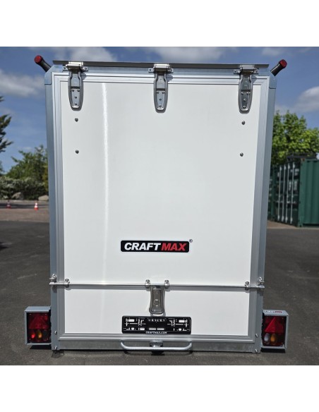CRAFTMAX-1300-Hydraulischer-Absenkanhaenger-Motorradtransporter-ThermoSandwich-Kofferaufbau-1
