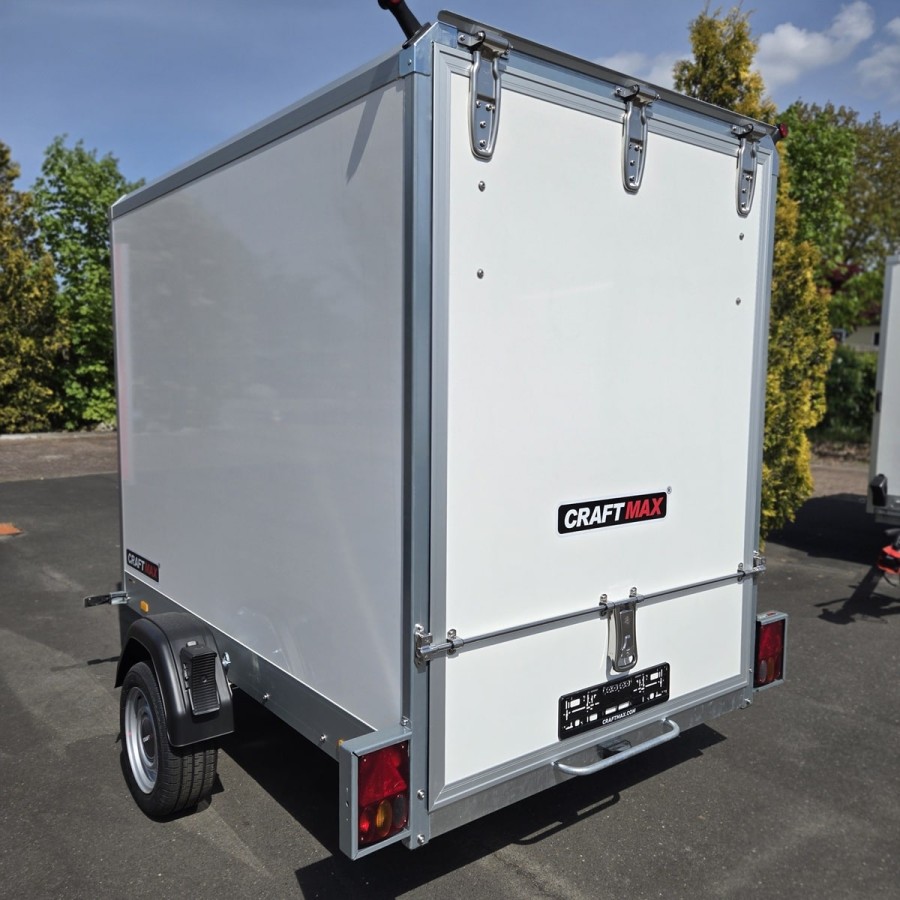 CRAFTMAX-1300-Hydraulischer-Absenkanhaenger-Motorradtransporter-ThermoSandwich-Kofferaufbau-13