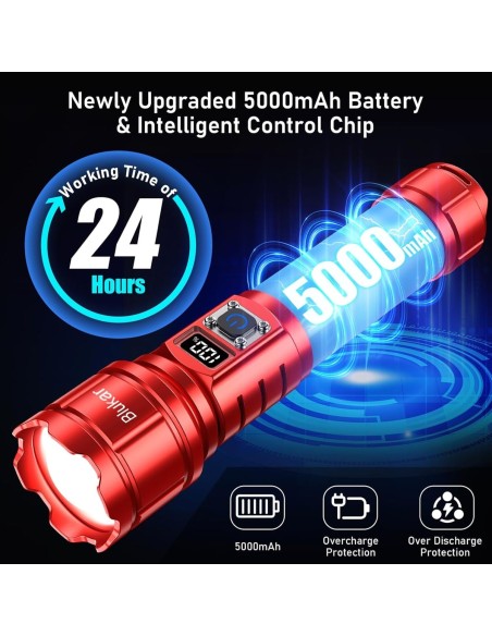 Taktische-Taschenlampe-mit-Zoom-Flashlight-5-Lichtmodi-inkl.-Ladegeraet-Koffer-500.000-Lumen-extrem-hell-1