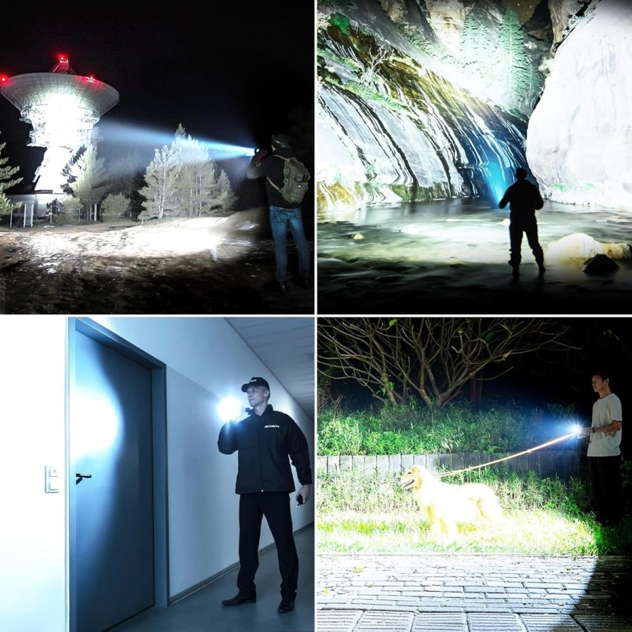 Taktische-Taschenlampe-mit-Zoom-Flashlight-5-Lichtmodi-inkl.-Ladegeraet-Koffer-500.000-Lumen-extrem-hell-2