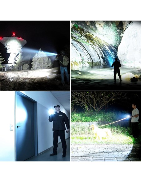 Taktische-Taschenlampe-mit-Zoom-Flashlight-5-Lichtmodi-inkl.-Ladegeraet-Koffer-500.000-Lumen-extrem-hell-2
