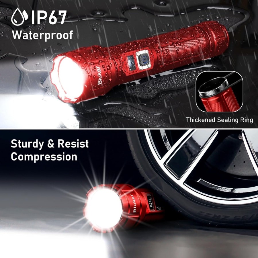 Taktische-Taschenlampe-mit-Zoom-Flashlight-5-Lichtmodi-inkl.-Ladegeraet-Koffer-500.000-Lumen-extrem-hell-7