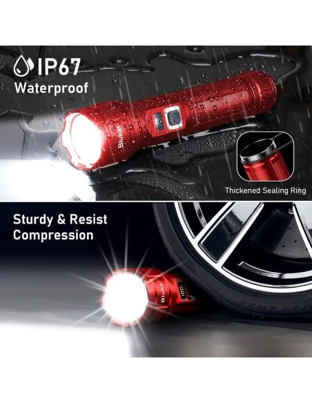 Taktische-Taschenlampe-mit-Zoom-Flashlight-5-Lichtmodi-inkl.-Ladegeraet-Koffer-500.000-Lumen-extrem-hell-7