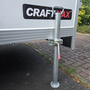 CRAFTMAX-Schiebe-Stuetze-O-48-mm-mit-Distanzstueck-und-Klemmhalter-fuer-PKW-Anhaenger