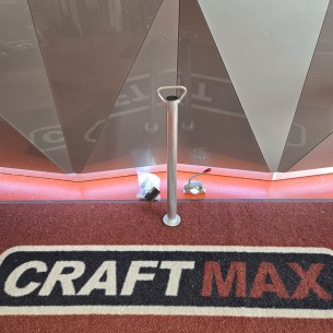CRAFTMAX-Schiebe-Stuetze-O-48-mm-mit-Distanzstueck-und-Klemmhalter-fuer-PKW-Anhaenger 2