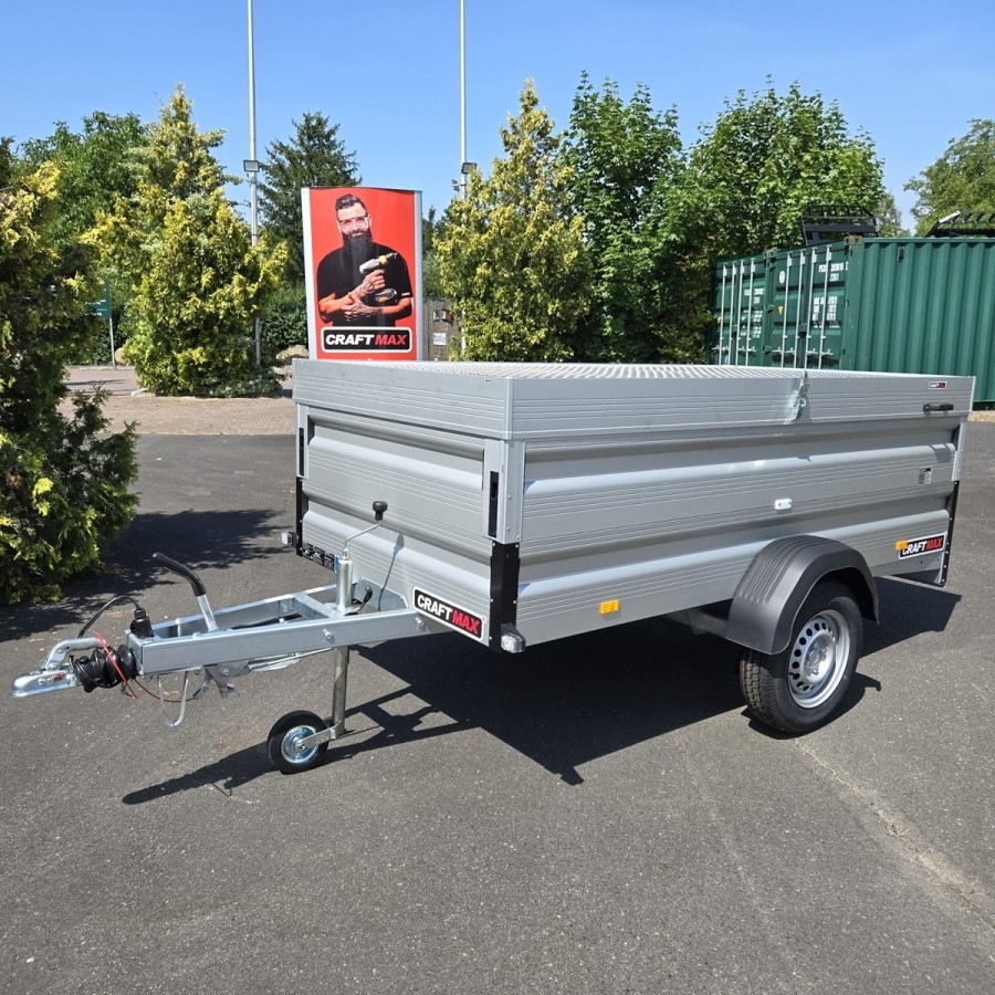 1300-ALU-Kastenanhaenger-2.50×1.26×0.70m-mit-Bordwandaufsatz-und-Deckel-gebremst-100-kmh-1