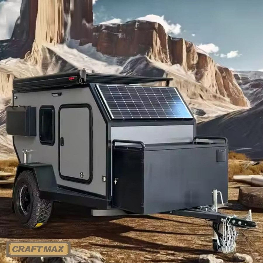 CRAFTMAX-OffRoad-Mini-Caravan-1000-ThermoSandwich-2.11x1.22x1.22m-vollausgestattet-mit-Moebel-Bett-Fenster-Tuer-Solar-100kmh-1