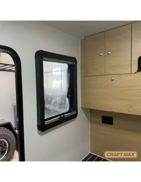 CRAFTMAX-OffRoad-Mini-Caravan-1000-ThermoSandwich-2.11x1.22x1.22m-vollausgestattet-mit-Moebel-Bett-Fenster-Tuer-Solar-100kmh-6
