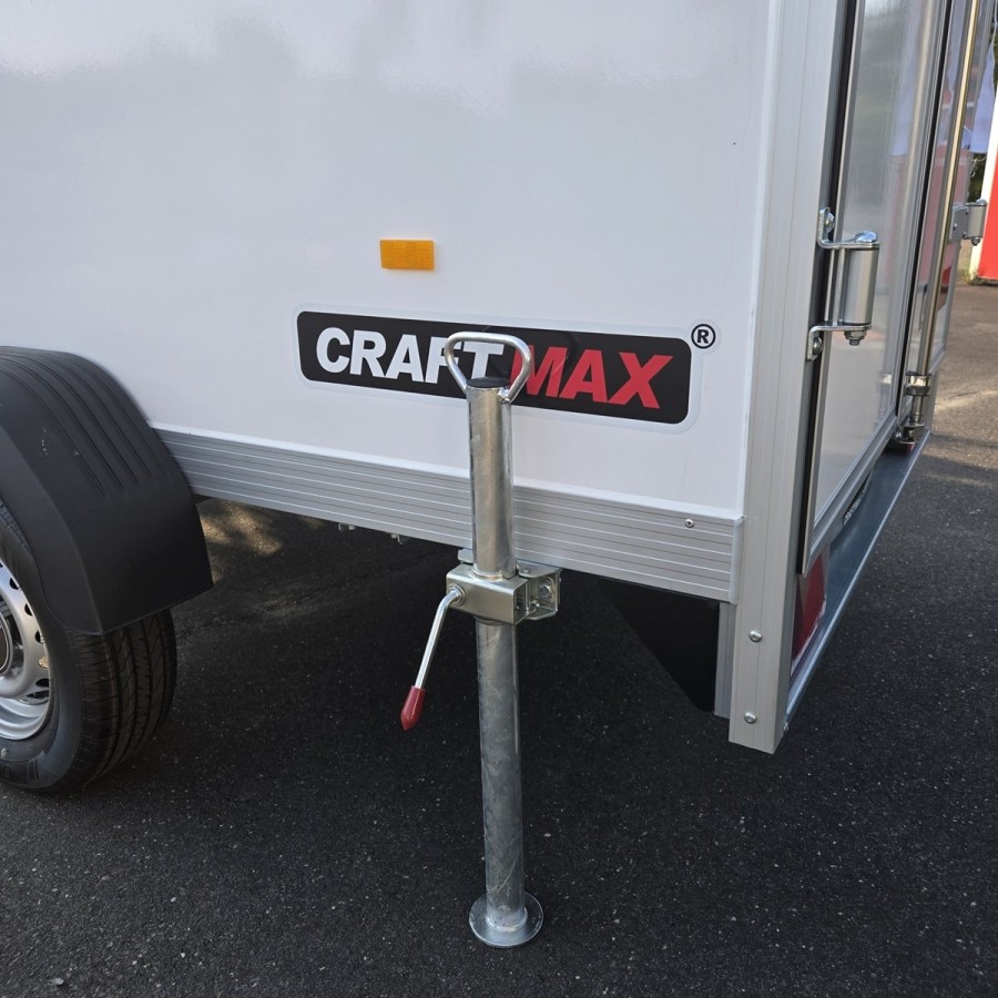 CRAFTMAX-750kg-Kofferanhaenger-zwei-Fluegeltueren-2.55×1.42×1.53m-Unique-Sandwichpanele-ungebremst-100kmh-7