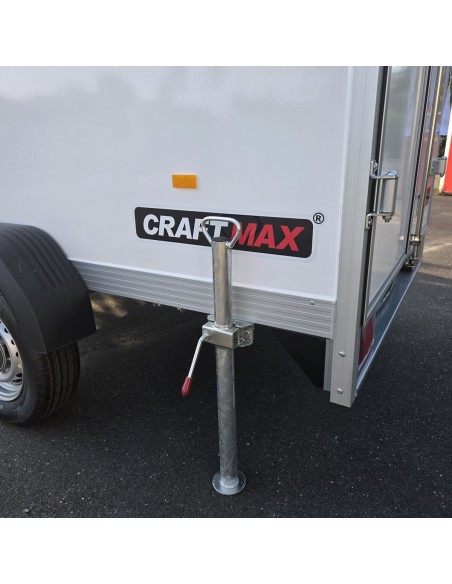 CRAFTMAX-750kg-Kofferanhaenger-zwei-Fluegeltueren-2.55×1.42×1.53m-Unique-Sandwichpanele-ungebremst-100kmh-7