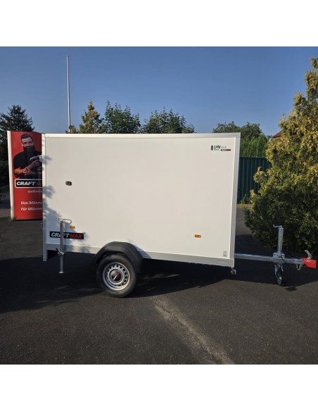 CRAFTMAX-750kg-Kofferanhaenger-zwei-Fluegeltueren-2.55×1.42×1.53m-Unique-Sandwichpanele-ungebremst-100kmh-10