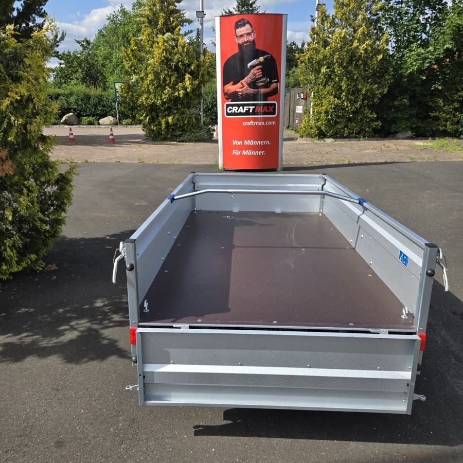 CRAFTMAX-Kastenanhaenger-850-gebremst-2.01×1.08×0.33m-V-Deichsel-100kmh-Zulassung-2