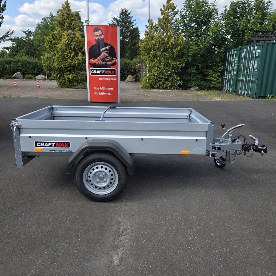 CRAFTMAX-Kastenanhaenger-850-gebremst-2.01×1.08×0.33m-V-Deichsel-100kmh-Zulassung-6