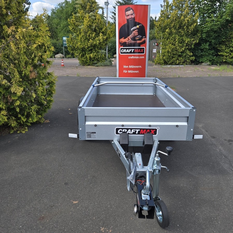 CRAFTMAX-Kastenanhaenger-850-gebremst-2.01×1.08×0.33m-V-Deichsel-100kmh-Zulassung-9