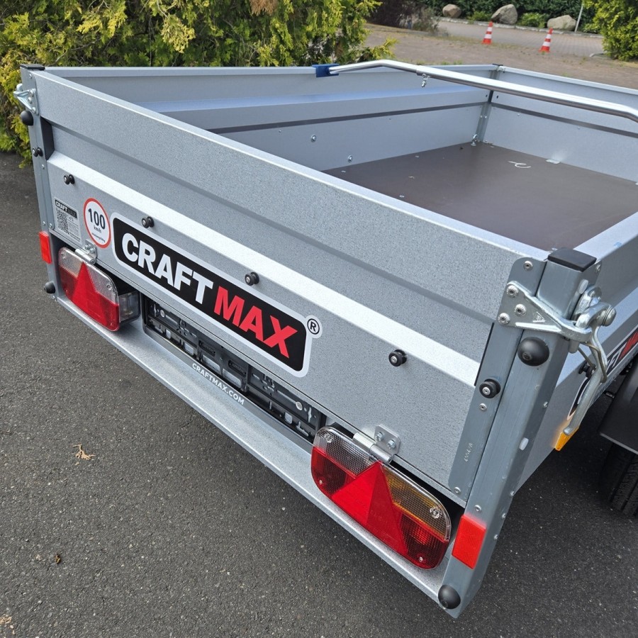 CRAFTMAX-Kastenanhaenger-850-gebremst-2.01×1.08×0.33m-V-Deichsel-100kmh-Zulassung-10