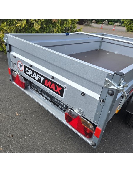 CRAFTMAX-Kastenanhaenger-850-gebremst-2.01×1.08×0.33m-V-Deichsel-100kmh-Zulassung-10