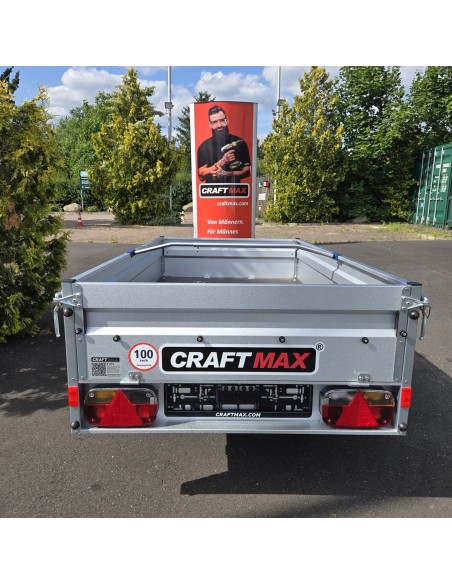 CRAFTMAX-Kastenanhaenger-850-gebremst-2.01×1.08×0.33m-V-Deichsel-100kmh-Zulassung-11